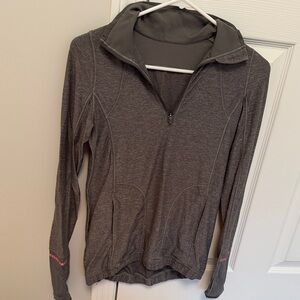 lululemon athletica Charcoal Half-Zip Performance Pullover- SIZE 4!